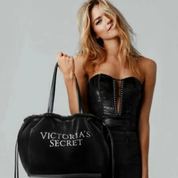 Victoria's Secret Limited Edition Velvet Drawstring Tote - Picture 4 of 4